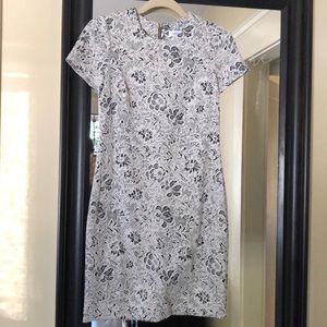 Calvin Klein black and white dress